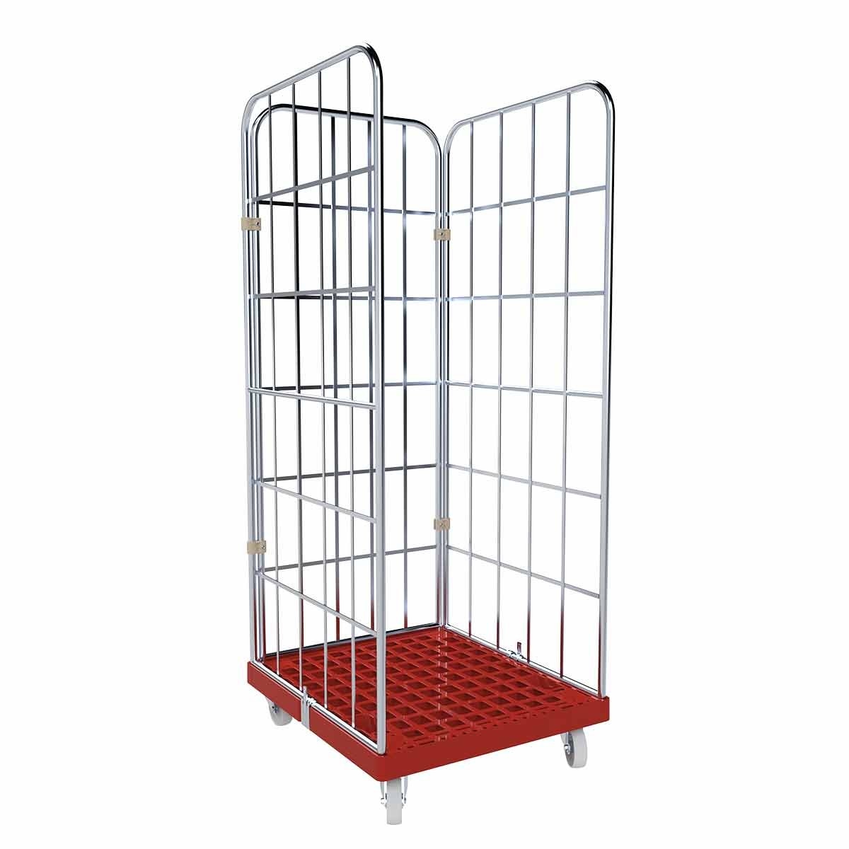 Rollbehälter 1650 KU rot, 724 x 815 mm, Typ 3-seitig, Cr 3 Image