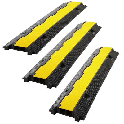 TEMU 3 Pieces Cable Bridge Lorry/car Bridge Ramp Cable Bridge Cable Duct Cable Channel Hose Bridge Drive-over Protection Image