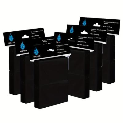 TEMU Black Mtg Card Sleeves 500pcs, Standard Card Sleeves Sturdy Matte Back Finish, Photocard Sleeves 66x91mm, Protect All Your Trading Cards Collectible Cards By, Baseball Cards, Tcg