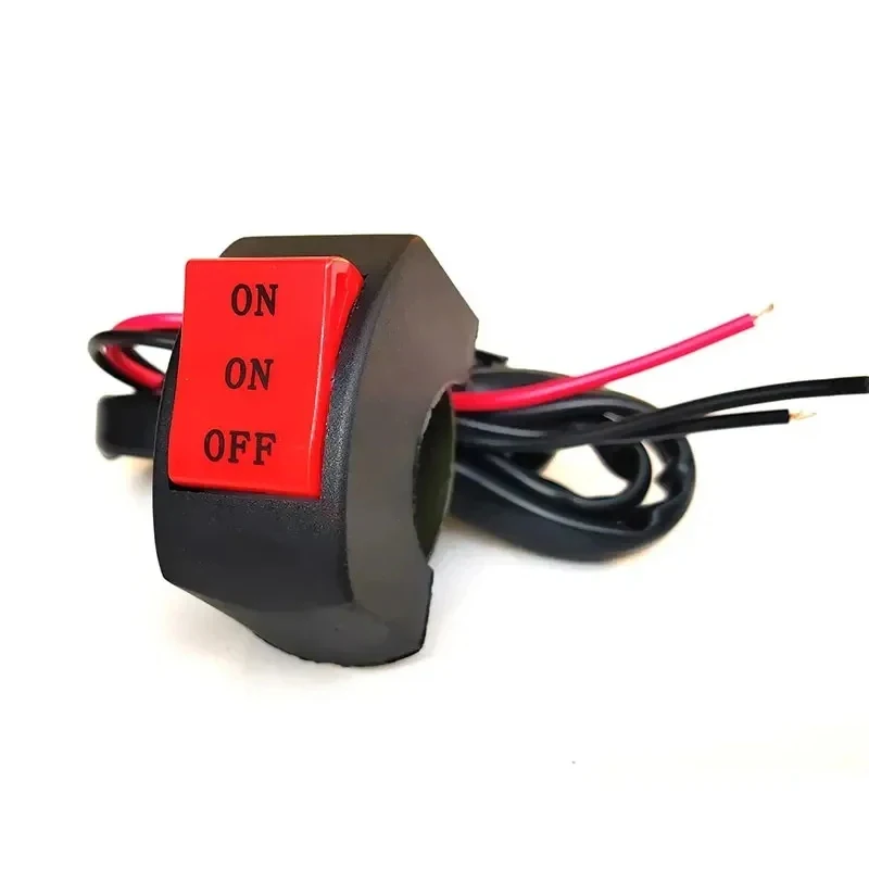 Commutateurs de commandes de moto, pièces de moto à trois lignes, bouton, interrupteur de guidon de moto, accessoires électroniques de moto