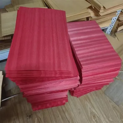 2 Stück Ayus Tischtennisschläger Bodenplatte Holz gefärbt rot Tischtennisschläger Material Image