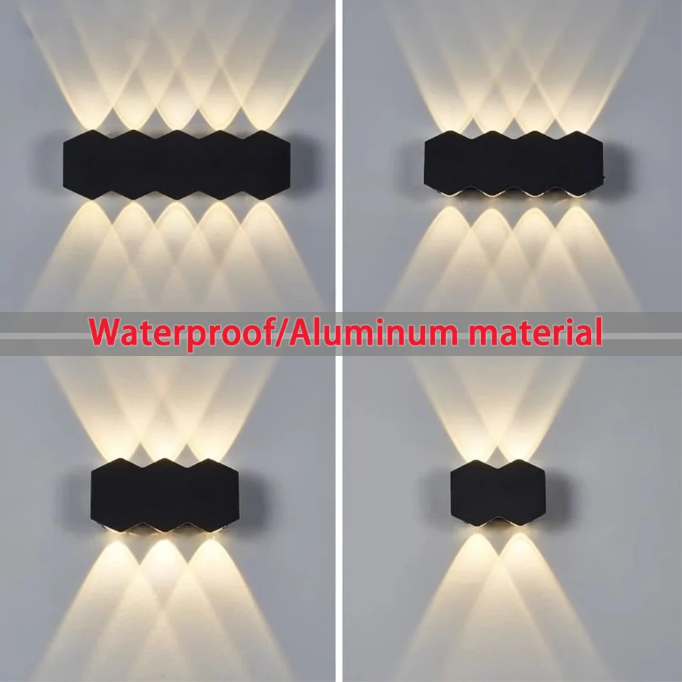 Aluminium Led Außenwand Licht Wasserdicht IP66 Led Außen Beleuchtung Veranda Lichter Balkon Garten Lichter Außen Wand Lampe
