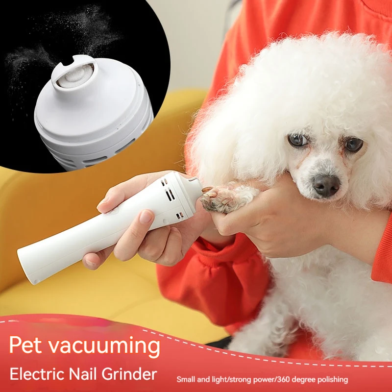 Elektrische Hund Nagel knipser für Hund Nagels chl eifer wiederauf ladbare USB-Aufladung Haustier leise Katze Pfoten Nagel pflege Lieferungen Image