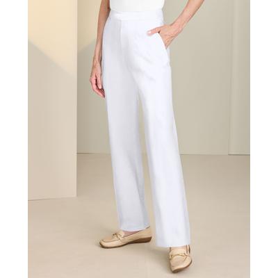 Draper's & Damon's Women's Everyday Straight-Leg Pant - White - L - Misses