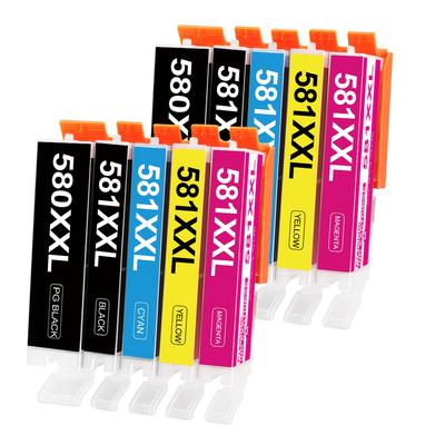 TEMU Pgi-580 Cli-581xxl Printer Cartridges Compatible For 580 581 Cartridges Multipack For Ts705 Tr8550 Ts6150 Tr7550 Ts6250 Tr8500 Ts8251 Ts6350 Ts9550 Ts6151 Ts9551 ( 10pack)
