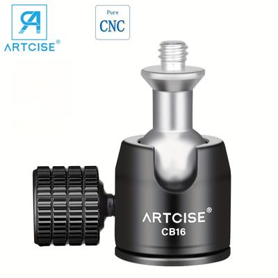 "TEMU Artcise 1/4"" Rotating Ball Head Screw Mount For Dslr Cameras & Monopods - 360° Adjustable, Aluminum Alloy, , Lightweight &"