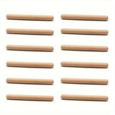 TEMU 12/10/8pcs Rhythm Sticks For Bulk, 8 Inch Wooden Music Sticks Classroom Percussion Instrument