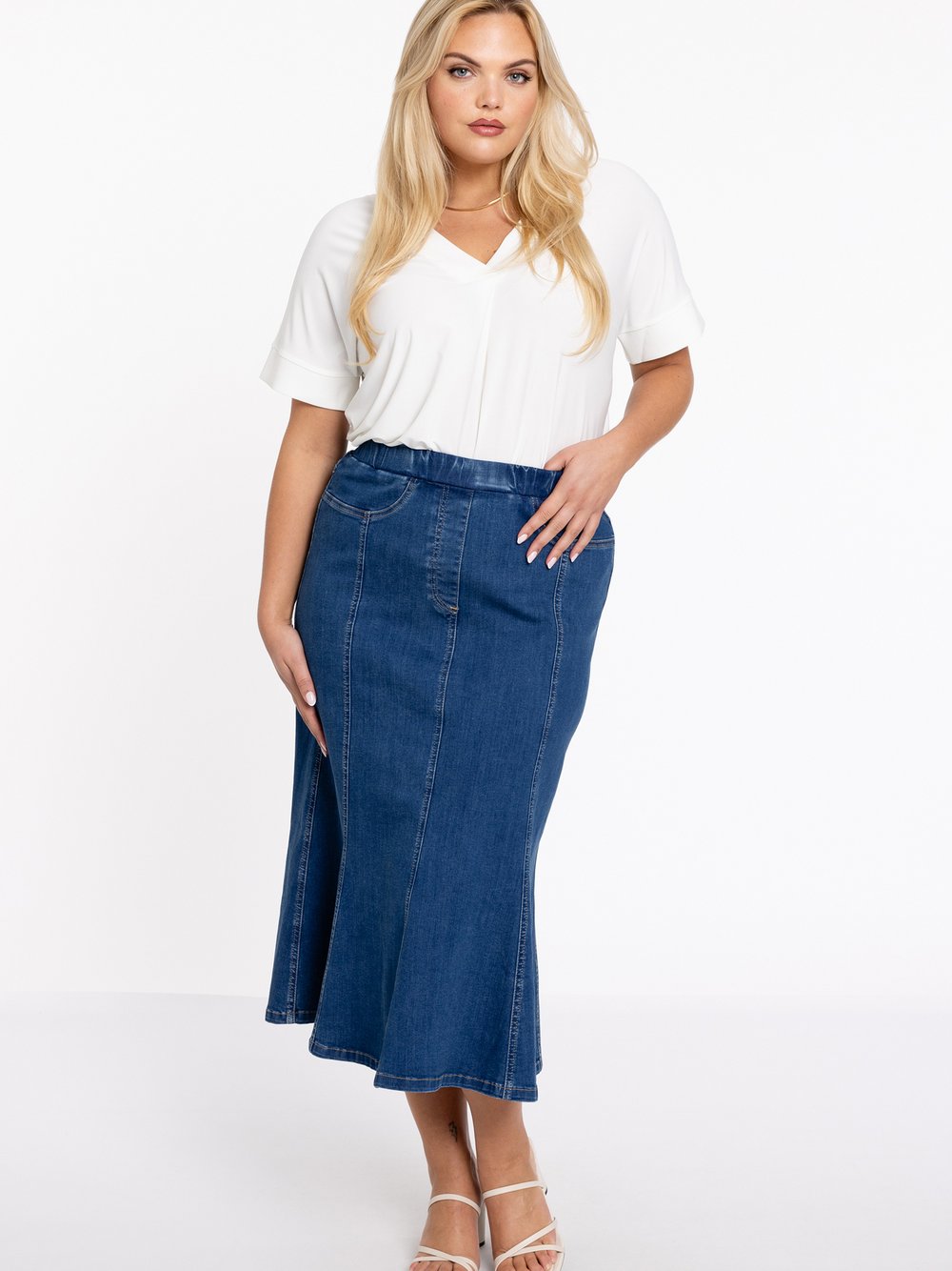 YOEK Rock Damen blau, 58-60 Image