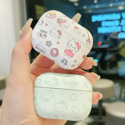 Cute Cartoon Hello Kitty Wireless Headset Protective Cover for AirPods 1 2 3 AirPods 4 Pro Pro2 Earphone protective cover