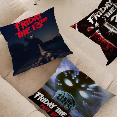 Orror Movie Freitag der 13. Kissenbezug Sofakissenbezug Home Room Dekoration Kinder Geschenk Image