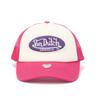 Von Dutch Unisex Trucker Tamper Cotton Pink Caps - One Size | Von Dutch Sale | Discount Designer Brands