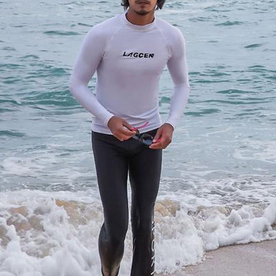 Men's Rash guard Swimsuit Swim Shirt Lightweight Long Sleeve Swimwear Swimsuit 2 Piece Swimming Surfing Beach Water Sports Printed Summer Spring Autumn