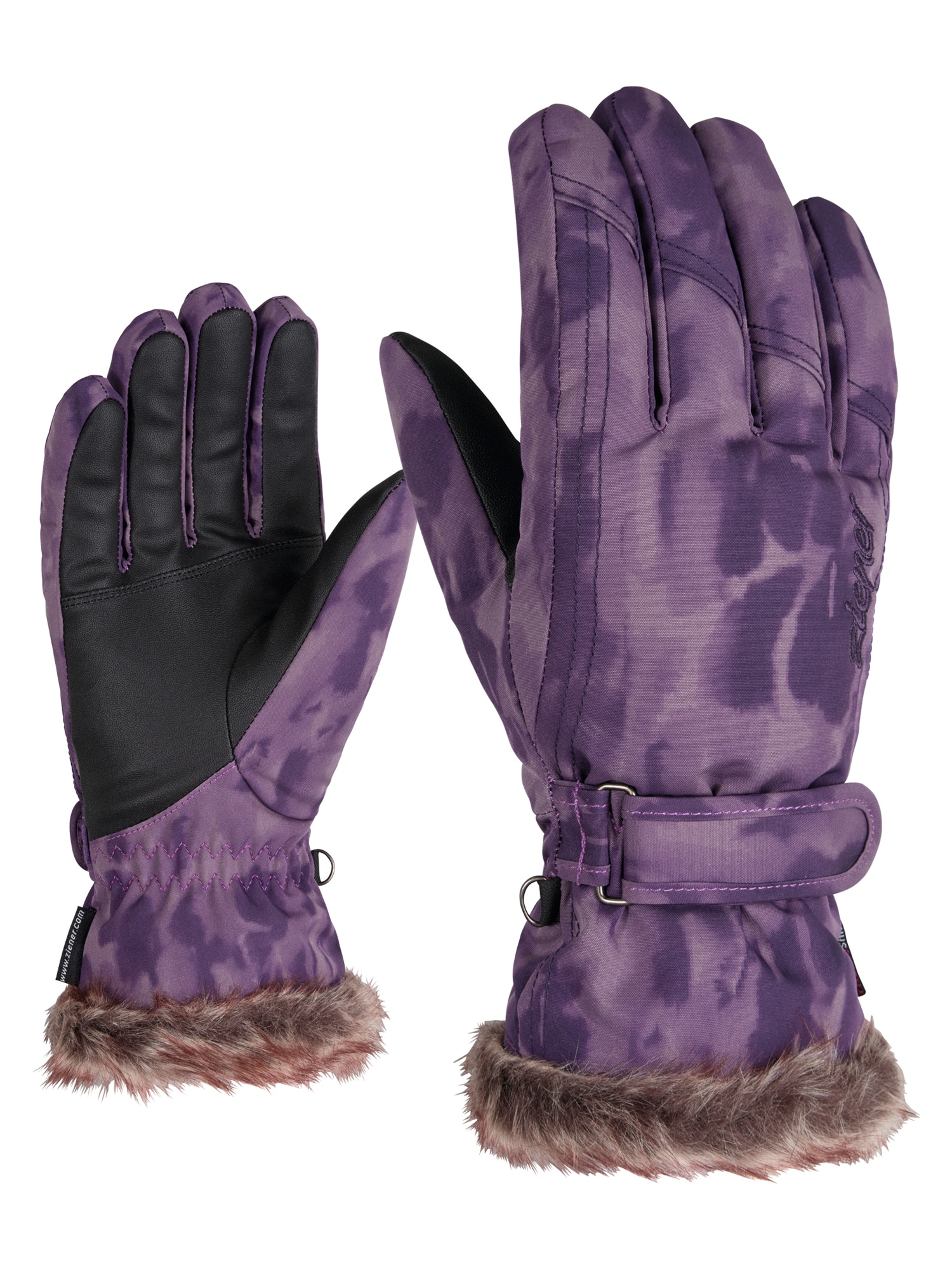 Skihandschuhe ZIENER "KIM", Damen, Gr. 7, lila, Kunstfaser, Handschuhe Image