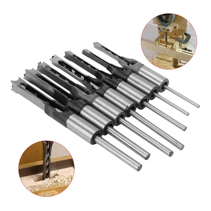 Foret à trous carrés HSS 6-16mm, outils pour le travail du bois, tarière, ciseau à mortaisage, tournevis, meubles de bricolage, outils à main carrés