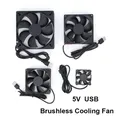 Ventola di raffreddamento senza spazzole da 5 V Ventilatore USB Case del computer Dispositivo di raffreddamento PBT CPU radiatore ad olio Ventola USB Gadget USB per PC