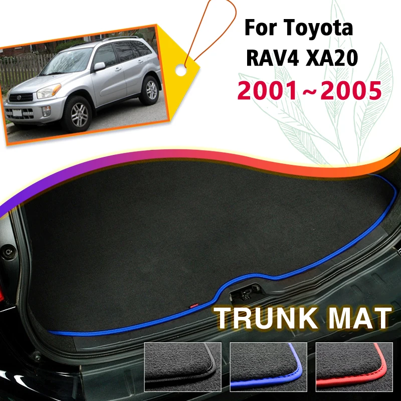 Tappetino posteriore per Toyota RAV4 XA20 RAV 4 2001 ~ 2005 2003 Boot Cargo Liner vassoio bagagliaio pavimento tappetini tappetini accessori Auto