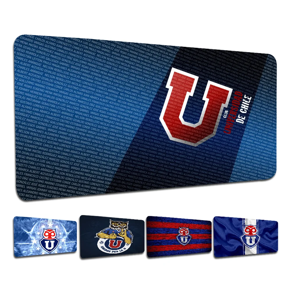 University Of-C-Chile Fashion Logo 80 x 30 cm XL Lockedge verdicktes Mauspad, übergroße Gaming-Notebook-Matte für PC-Computertisch Image