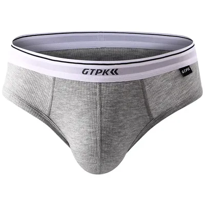 Männer Unterwäsche Dreieck Höschen Antibakterielle Atmungsaktive Weiche Bequeme Jugend Briefs Mid Rise U Bulge Pouch Unterhose Homme Image