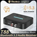 Adattatore ricevitore audio USB Bluetooth 5.3 Musica stereo wireless 3,5 mm AUX R/L RCA Supporto riproduzione U-Disk per amplificatore altoparlante desktop