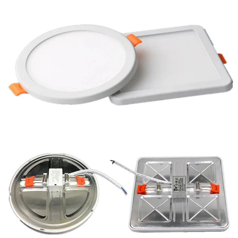 6W 8W 15W 20W Pannello LED da incasso a soffitto LED da incasso Foro tagliato Pannello regolabile Lampada da interno AC110V 220V