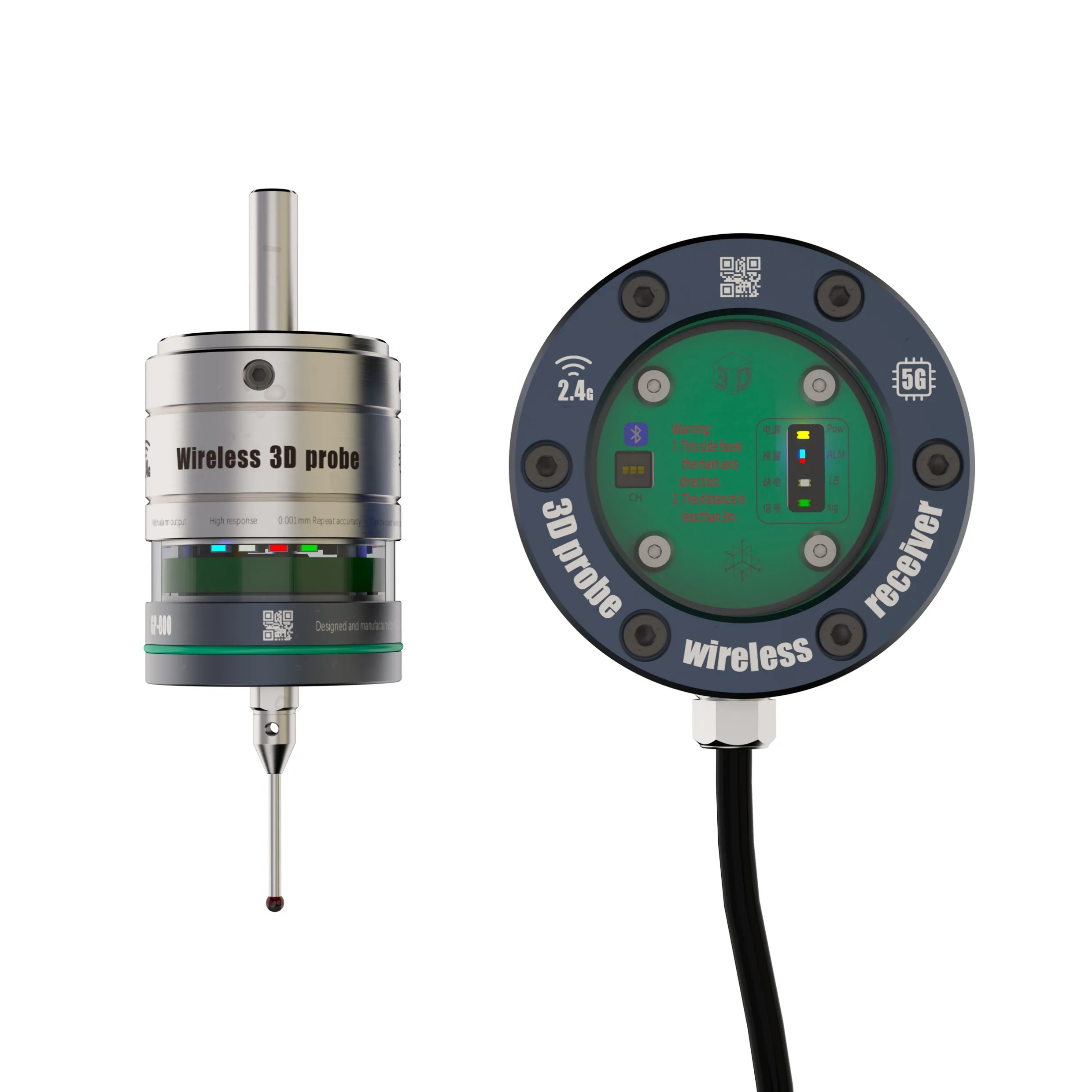 GP-800 Wireless Probe Tool für CNC-Bearbeitungszentren 3D Edge Finder Zentrierstange Ersatz Renishaw Marposs Image