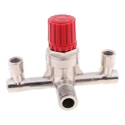 Double Outlet Tube Air Compressor Switch Pressure Regulator Valve Fitting Part Tools Ferramentas Herramientas Multimeter Garden