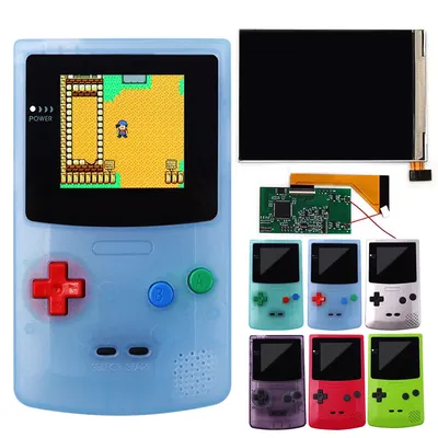 GBC IPS LCD-Bildschirm-Kit Hintergrundbeleuchtungsmod für Gameboy Color GBC mit vorgetrimmter Image