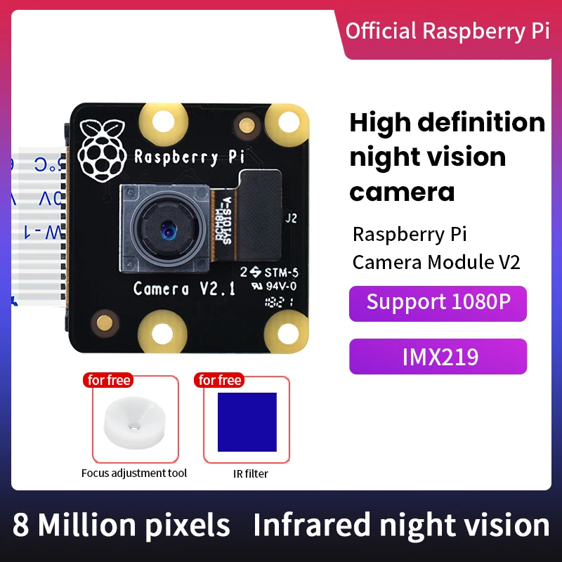 Keyes tudio Himbeer Pi Kamera modul 1080 Megapixel p Mini HD Pinoir Kamera Wildwinkel modul für Himbeer Pi/3b/4/4b Image