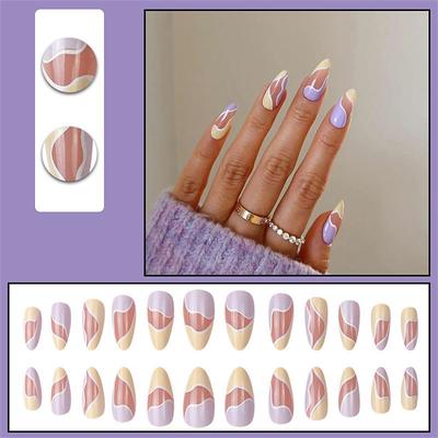 Y2 Nail Art Removable Fake Nail Patch Net Red Girls Short Nail Art Finished Cute Net Red New