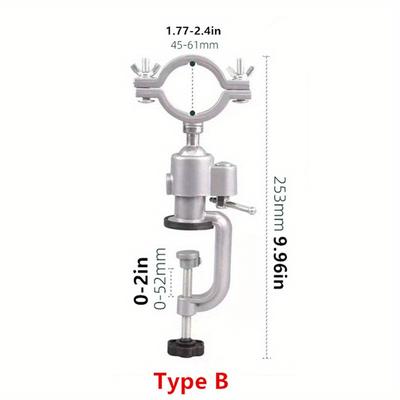 TEMU - Aluminum Alloy , Iron Table Set, Rotating Stand, Tool Clamps Universal Supports Image