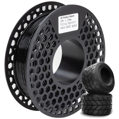 TEMU Flexible Tpu 3d Printer Filament 1.75mm, 200g Spool With High Toughness And Flexibility, +/- 0.03mm Dimensional Accuracy, 95a Shore Hardness For 3d Printing Image