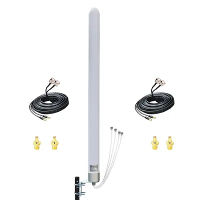 Omnidirektionale MIMO 4x4-Antenne 5G WiFi Outdoor 4G LTE-Antennen für T-Mobile N71 Cellular Hotspots Router Gateways, 600-6000 MHz