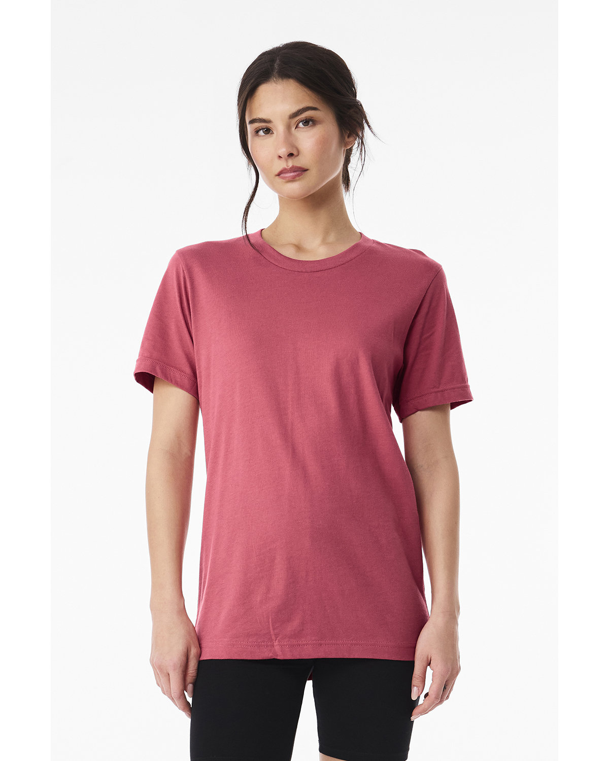 Bella + Canvas 3001C Jersey T-Shirt in Vintage Red size Large | Cotton 3001, B3001, BC3001