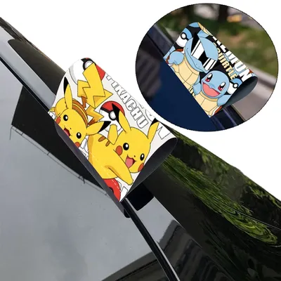 Pikachu Reflektierende Autoaufkleber, lustige Karosserie, kreative Aufkleber, Dekor, Zubehör, Teufelsaufkleber, wasserdicht, für Autos Image
