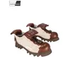 Neue Designer Herren Mischfarben Vintage Kleid Schuhe Schnüren Gespleißt Leinwand Echtes Leder Casual Plattform Derby Schuhe Große Größe