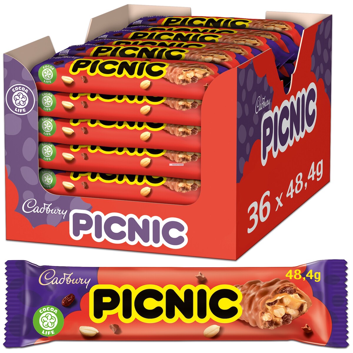 Cadbury Picnic 36 x 48,4 g (1,7424 kg) Image
