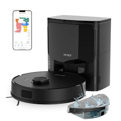 MYBOT X9 PRO - Saugroboter mit Wischfunktion - 6500PA Starke Saugkraft - Mit Absaugstation - Perfekt für Haushalte mit Haustieren Image