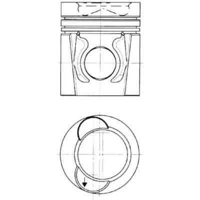 KOLBENSCHMIDT Reparatursatz, Kolben/Zylinderlaufbuchse Universal für DAF 1699329 1274395 241054 94446960 Image
