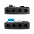 Unità di montaggio evaporatore AC automatico universale a 4 fori Condizionatore d'aria e riscaldatore 24V 12V per auto d'epoca Camion Van Street Red Rod AC