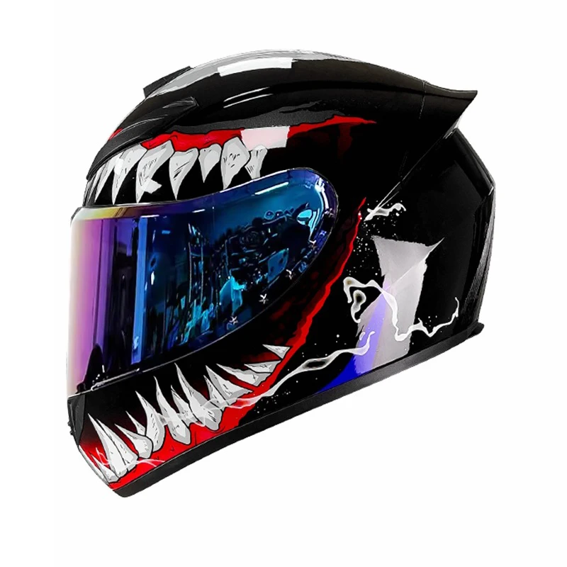 DOT Casco moto unisex Casco integrale di sicurezza Motobike Scooter Casco Moto Capacetes modulari Caschi Casco integrale