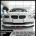 Paraurti anteriore Spoiler Diffusore Nero lucido ABS Kit corpo vettura per Bmw E92 E93 Serie 3 320i 330i 320d Cabrio/Coupe Standard 2005-2013