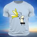 Hommes T-shirt d'humour adulte drôle sur la banane à imprimé 3D à manches courtes T-shirt à col rond Mode quotidienne rue quotidienne Bleu Clair Blanc Vert Armée Été Printemps Vêtements Apparel S M L