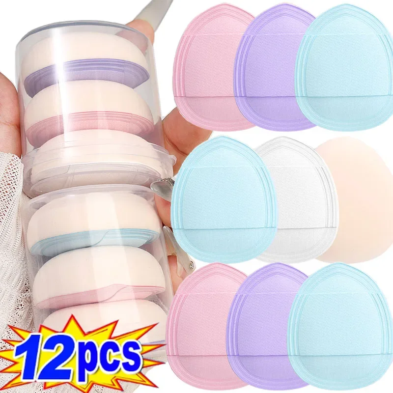 Nass Trocken Verwenden Mini Finger Puderquaste Zufällige Farbe Gesichts Detail Luft Kissen Concealer Rouge Make-Up Kosmetik Puff Schönheit Werkzeuge Image