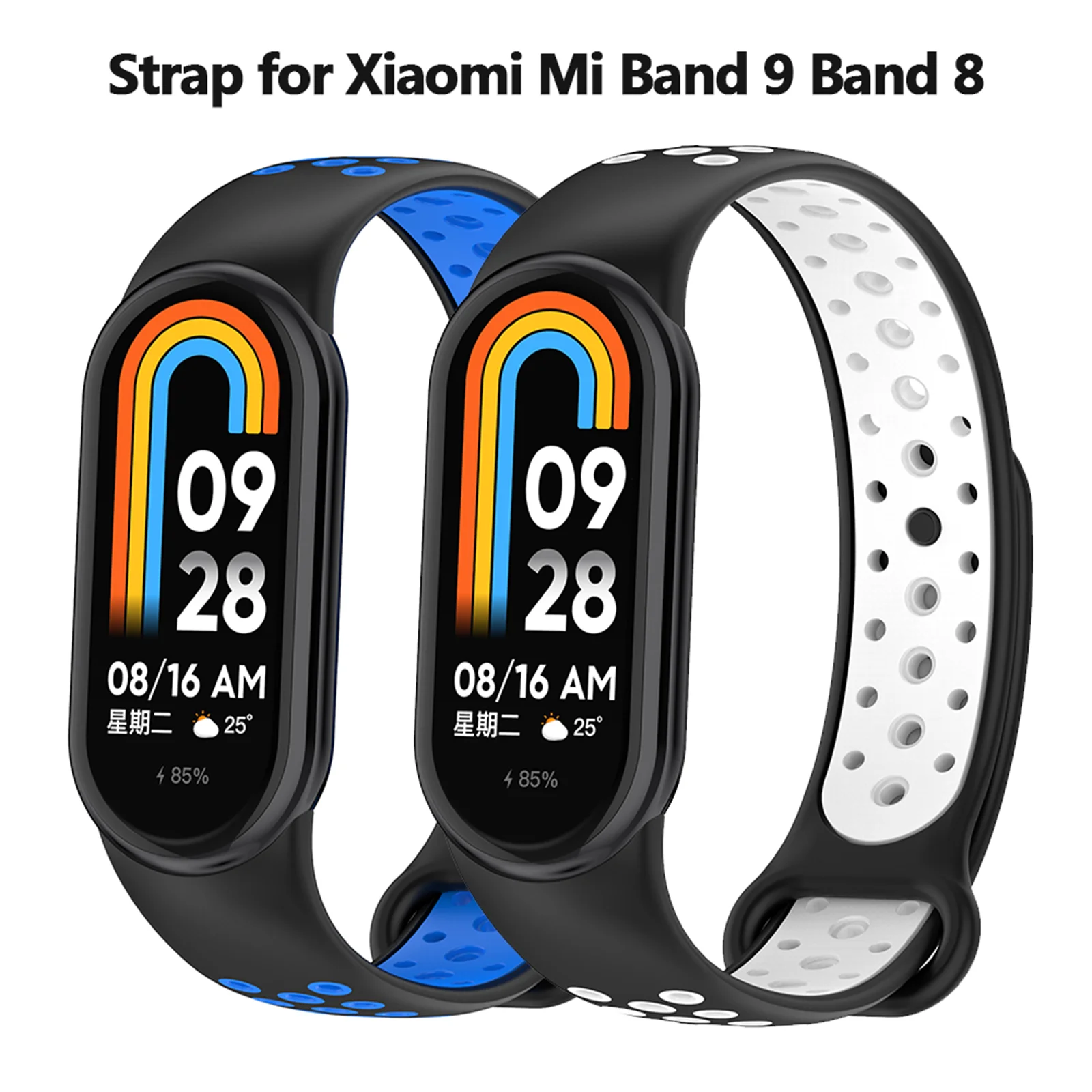 Silikon Strap Für Xiaomi Mi Band 9 Smart uhr Sport Armband correa für Mi Band 9 8 8 NFC Ersatz armband Zubehör Image
