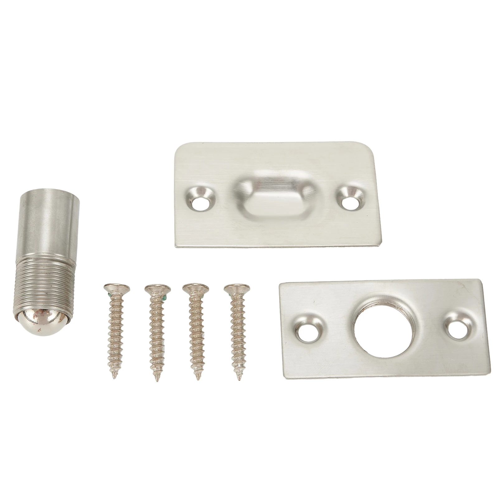 Einstellbare Roller Ball Edelstahl Tür Frühling Catch Lock Interne Latch Set Mit Schrauben Schwingen Türen Doppel Hardware Image