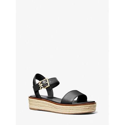 Richie Platform Espadrille Sandal - Black - Michael Kors Flats