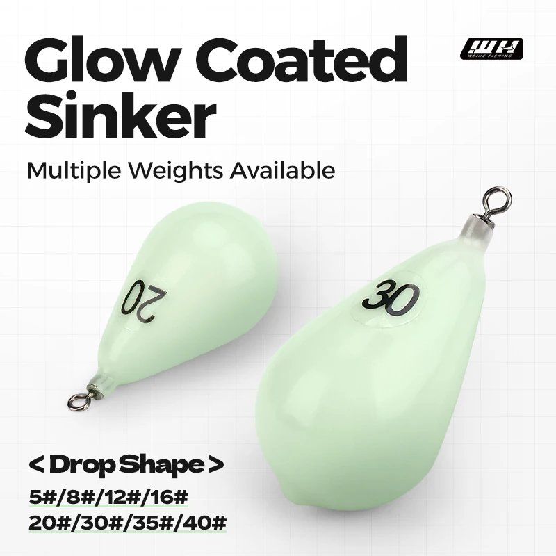 WEIHE 30 g 60 g 75 g 112 g 131 g 150 g leuchtendes Bleisinker mit weichem Kunststoffgehäuse Image