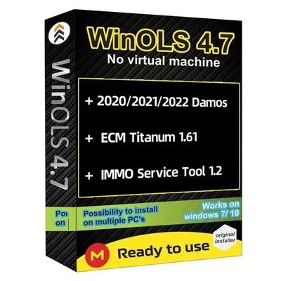 Winols 4.7 Full Activated Work Windows10 11 No Need Vmware Multi-language + Damos pack + ECM