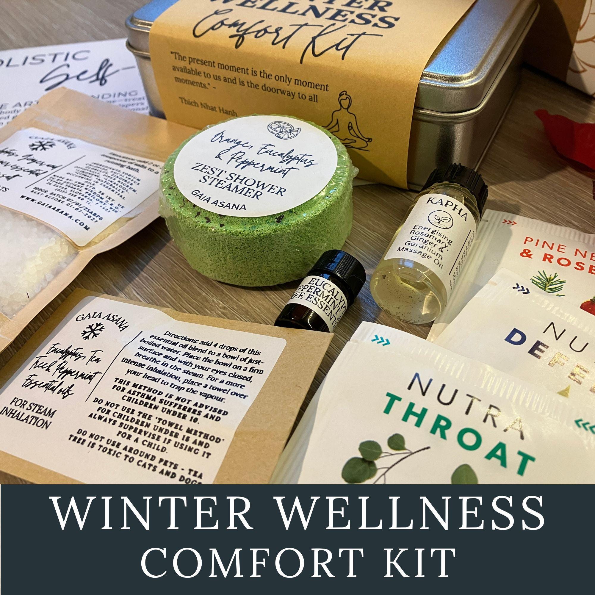 Pacchetto regalo per la cura delle intemperie, kit di pronta guarigione, confezione regalo per la cura di sé invernale, regalo di pronta guarigione, c