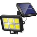 120 led blanches imperméables à l'eau lumière solaire de sécurité pour le jardin, le patio et le